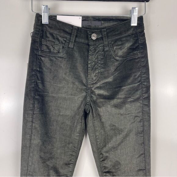 NEW 7 For All Mankind The Ankle Gwenevere Skinny Jeans Evergreen Velvet Size 23 - Picture 4 of 9